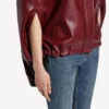 Cape courte pour femme, couleur bordeaux Cape courte pour femme, couleur bordeaux