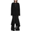 Cardigan FW23 « Tricot en laine double face noir » 771671T16751000