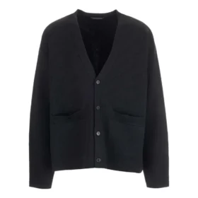 Cardigan à logo ton sur ton « Noir » 720058T16611000