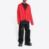Cardigan Mini Allover Logo « Red White » 699822T32336090