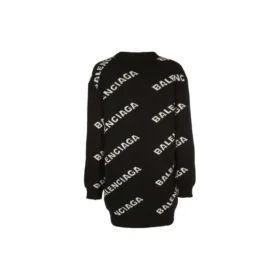 Cardigan oversize à logo « Noir » 555275T14711070
