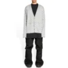 Cardigan à petits logos sur toute la surface « Light Grey White » 699822T32331461