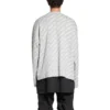 Cardigan à petits logos sur toute la surface « Light Grey White » 699822T32331461