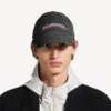 Casquette Balenciaga DIY pour homme, noire