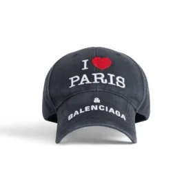 Casquette Balenciaga « I Love Paris » « Noir » 811743410B21002 Casquette Balenciaga « I Love Paris » « Noir » 811743410B21002