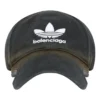 Casquette Balenciaga x adidas Trefoil avec logo Balenciaga « Black White » 723749410B2