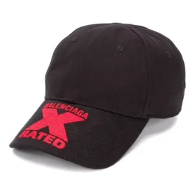 Casquette Balenciaga x Rated « Black Red » 617144410B21074 Casquette Balenciaga x Rated « Black Red » 617144410B21074