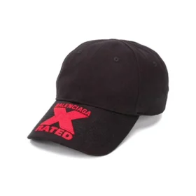 Casquette Balenciaga x Rated « Black Red » 617144410B21074 Casquette Balenciaga x Rated « Black Red » 617144410B21074
