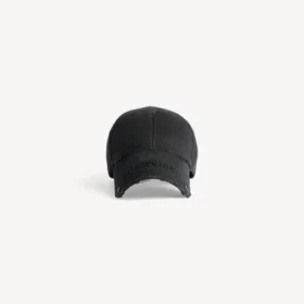 Casquette cloutée pour femme, noire