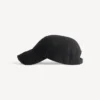 Casquette cloutée pour femme, noire
