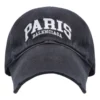 Casquette de baseball avec logo Paris « Noir délavé et blanc » 680748-410B2