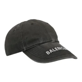 Casquette de baseball en Denim délavé avec logo « Noir/Blanc » 617160-4A2B4-1077 Casquette de baseball en Denim délavé avec logo « Noir/Blanc » 617160-4A2B4-1077