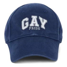 Casquette de baseball en twill de coton brodée « Pride » « Bleu » 670810410B24000 Casquette de baseball en twill de coton brodée « Pride » « Bleu » 670810410B24000