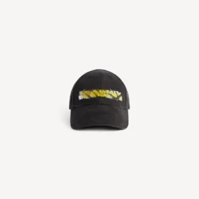 Casquette « messy spray » pour homme, noire