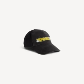 Casquette « messy spray » pour homme, noire