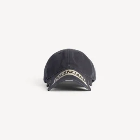 Casquette pour homme « Masking Tape » en noir délavé