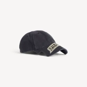 Casquette pour homme « Masking Tape » en noir délavé