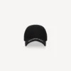Casquette à visière avec logo, noire