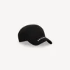 Casquette à visière avec logo, noire