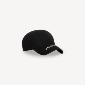 Casquette à visière avec logo, noire