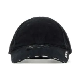 Casquette à visière vieillie « Black » 744300410B21077 Casquette à visière vieillie « Black » 744300410B21077