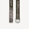 Ceinture à anneau en D pour homme, couleur kaki/gris