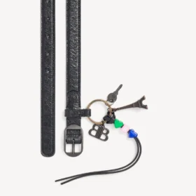 Ceinture City pour femme avec breloques  en noir