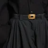Ceinture Clicca pour femme, couleur noire