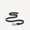 Ceinture fine BB Hourglass pour femme, noire