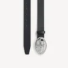 Ceinture ovale BB pour homme, noire Ceinture ovale BB pour homme, noire