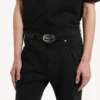 Ceinture ovale BB pour homme, noire Ceinture ovale BB pour homme, noire