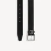 Ceinture pour homme de forme Hourglass, noire