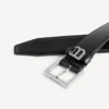 Ceinture pour homme de forme Hourglass, noire
