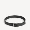 Ceinture pour homme à logo estampé en noir Ceinture pour homme à logo estampé en noir