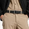 Ceinture pour homme à logo estampé en noir Ceinture pour homme à logo estampé en noir
