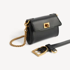 Ceinture Rodeo pour femme avec pochette, noire