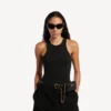 Ceinture Rodeo pour femme avec pochette, noire Ceinture Rodeo pour femme avec pochette, noire