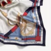Écharpe AI pour femme, beige/bleu clair