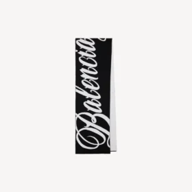 Écharpe « Big B » pour homme, noir/blanc