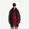 Écharpe « Big B » pour homme, rouge/noir