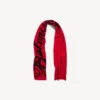 Écharpe « Big B » pour homme, rouge/noir