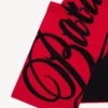 Écharpe « Big B » pour homme, rouge/noir