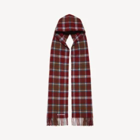 Écharpe à capuche pour homme, bordeaux