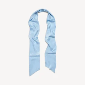 Écharpe crayon délavée pour femme, bleu ciel