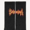 Chaussettes Balenciaga Sacra Cœur pour homme, noir/jaune Chaussettes Balenciaga Sacra Cœur pour homme, noir/jaune
