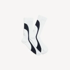 Chaussettes techniques pour homme « techwear » en blanc/bleu marine