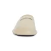 Chaussons d&rsquo;intérieur en cuir de veau « Beige » 736288WB7212010