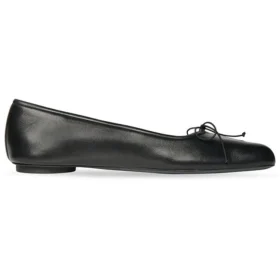 Chaussures anatomiques « Cuir d&rsquo;agneau souple noir brillant » 714260WBCW01000