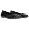 Chaussures anatomiques « Cuir d&rsquo;agneau souple noir brillant » 714260WBCW01000