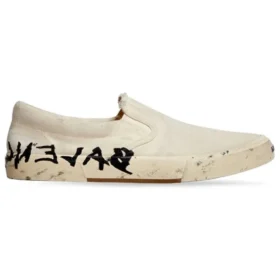 Chaussures basses à enfiler Paris « Coton blanc délavé » 710295W3RR59010